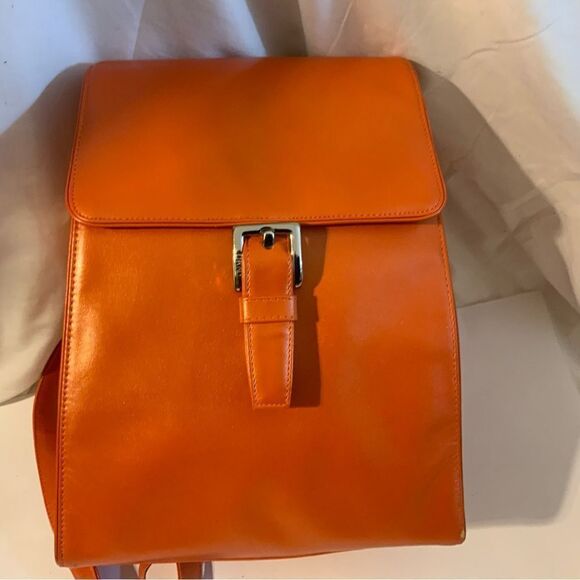 DKNY Handbag backpack Front Buckle  Orange main image 9